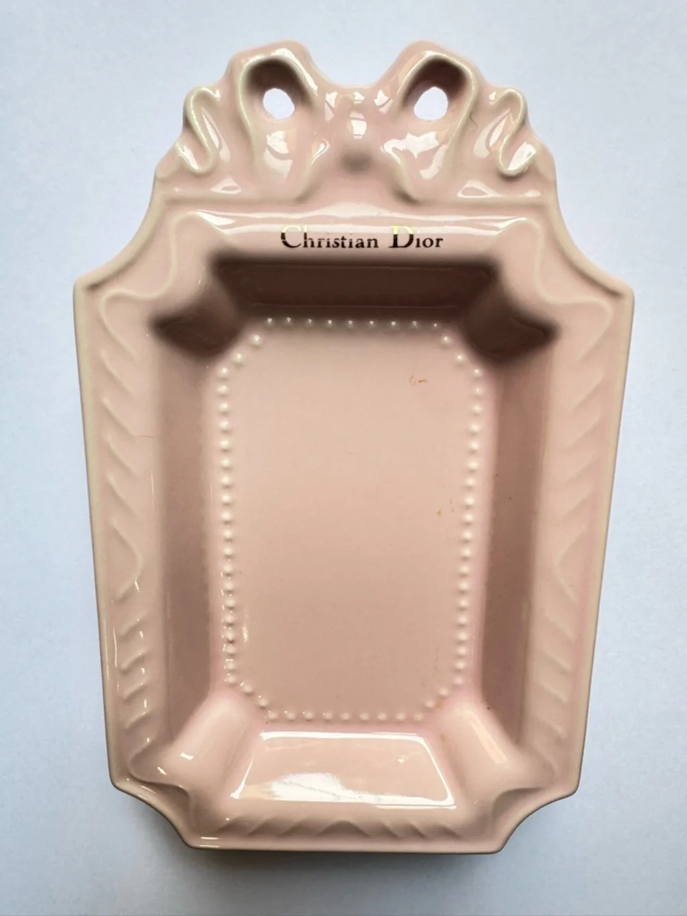 Dior Pink Ceramic Jewelry Tray